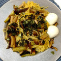 jnkar's cooksnap of when they made 簡単✨ナスとしめじのバター醤油和風パスタ.