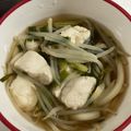 あや。。！'s cooksnap of when they made ささみdeパパッ♪と簡単♡鴨南蛮風うどん.