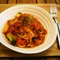 neko＊and…'s cooksnap of when they made めちゃめちゃ簡単シーフードのトマトパスタ.