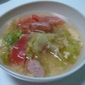 はちれ's cooksnap of when they made トマトとレタスのコンソメスープ.