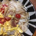 うまいふなこ's cooksnap of when they made 夏野菜たっぷりのぶっかけそうめん.