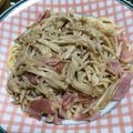 けんよこ's cooksnap of when they made 濃厚♪きのことベーコンの和風たらこパスタ.