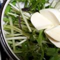 ゲーナがんも's cooksnap of when they made 【簡単】水菜とモッツアレラチーズのサラダ.
