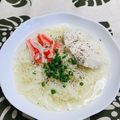 ルパンのかあさん☆彡's cooksnap of when they made とっても簡単！素麺で本格鶏肉フォー.