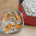 Hinanozo's cooksnap of when they made 豚こまと根菜のつけ蕎麦.