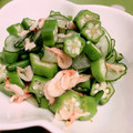 みっくママ's cooksnap of when they made ✿オクラときゅうりの白だし和え✿.