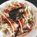 7888nnnu's cooksnap of when they made 大葉と海老のサラダうどん.