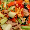 あいぇな's cooksnap of when they made 小松菜と豚肉のピリ辛味噌マヨ炒め.