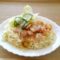 moeponpon's cooksnap of when they made サッポロ一番 ツナサラダ大皿あえめん.