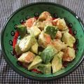 ponkey's cooksnap of when they made アボカドとエビのマヨわさび醤油和え.