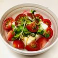 azbjbn's cooksnap of when they made カイワレとトマトのサラダ風冷や奴.