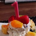 よしかまん's cooksnap of when they made 卵牛乳砂糖なし！1歳のバースデーケーキ.
