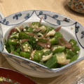 tkiyuy's cooksnap of when they made おくら･みょうが･大葉の和え物.