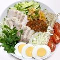 きなこもっちり's cooksnap of when they made ポッサム (茹で豚の野菜巻き).