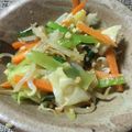 ローズマリーママ♪♪'s cooksnap of when they made キャベツと小松菜の海苔ピーナッツ和え.