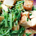 chiecooo's cooksnap of when they made 厚揚げと豆苗のさっぱりサラダ.