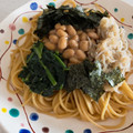 ちかりん2071's cooksnap of when they made 大根おろしと納豆としらすのパスタ.