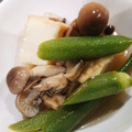 akiyuママ's cooksnap of when they made 厚揚げとキノコとオクラの煮浸し.