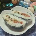 虹色♪︎ちゅーりっぷ's cooksnap of when they made ☆はさむだけ！シーチキンと梅のおにぎらず.