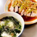 Nya6nya6's cooksnap of when they made よだれ鶏＆茹で汁スープ(無水鍋QC使用).