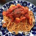 ＊＊まゆゆ＊＊'s cooksnap of when they made シーフード*トマトソースパスタ.
