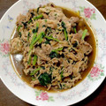 クックTRG6SW☆'s cooksnap of when they made 豚こま・小松菜・エノキのオイスター炒め.
