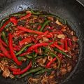 クックHI4A8C☆'s cooksnap of when they made 簡単♡青椒肉絲！お弁当、子供にも.
