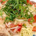 しずのんママ's cooksnap of when they made トマト＆ツナ＆青ジソの冷製パスタ.