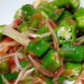 あおやがら's cooksnap of when they made 暑い夏にピッタリ！オクラと茗荷の梅肉和え.