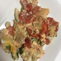 mayutoto's cooksnap of when they made レンジで☆卵とトマトの炒めもの☆デリパン.