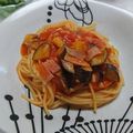 はちれ's cooksnap of when they made スパゲティ　シシリアン.