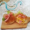 ★サンセット★'s cooksnap of when they made ハムとレタスのバターロールサンド.