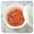 ＨＯ☆ＭＩ's cooksnap of when they made パプリカのわさび味噌和え　簡単です。.