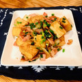 FGO☆'s cooksnap of when they made 大葉薫る！厚揚げとハムのバター醤油炒め.