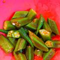 なつんこ★'s cooksnap of when they made 夏はネバネバ　ピリ辛オクラ.