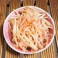 Chiccoちこ's cooksnap of when they made くせになっちゃう❤もやしと紅生姜炒め.