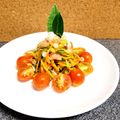 ♪きよか♪'s cooksnap of when they made ベジヌードルの鮭フレークがけサラダ.