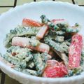 おのみちゃん's cooksnap of when they made ゴーヤとかにかまのごまマヨレモンサラダ.