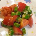 みつまる3232's cooksnap of when they made オクラとトマトのサッパリ梅サラダ.