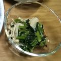 みぃくんのママ's cooksnap of when they made 簡単！塩昆布で法蓮草とえのきの和え物.