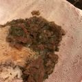 Emmabeagle's cooksnap of when they made モロヘイヤ(エジプトのスープ).