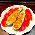 naopon☆'s cooksnap of when they made 味噌タルタル☆ズッキーニボート.