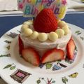 なおてぃ〜's cooksnap of when they made 一歳 食パンで簡単お誕生日ケーキ♡.