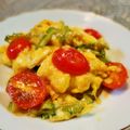 アイリッシュショコラ's cooksnap of when they made ゴーヤとプチトマトの卵とじ。.