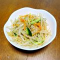 土星＆玉's cooksnap of when they made もやしナムル・もやしのサラダです。.