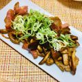 あめにゃん's cooksnap of when they made 鳥海なめことベーコンのバター醤油炒め♪.