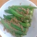 ちゅん2010's cooksnap of when they made オクラの胡麻和え.