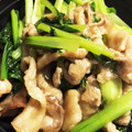 matoryotan's cooksnap of when they made 豚肉と小松菜のオイスターソース炒め.