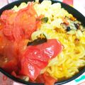 ユーロン's cooksnap of when they made おひとりさまのトマトで辛ラーメン.
