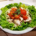 ekokan's cooksnap of when they made 簡単！完熟トマトソースの冷しゃぶパスタ♡.